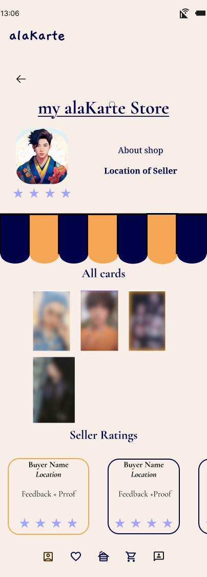 Trade screen